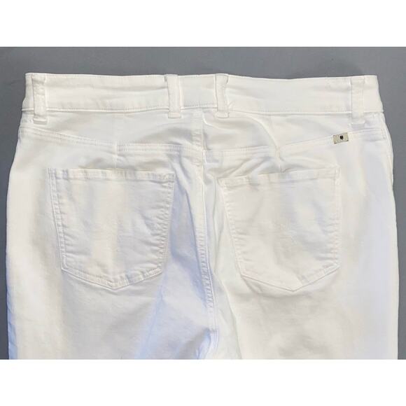 Lucky Brand Emma Crop 5-Pocket Comfort Stretch Denim Jeans. White, Women's 16W. - Picture 8 of 8